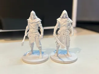 3 Bandits/Cultist Miniatures Set
