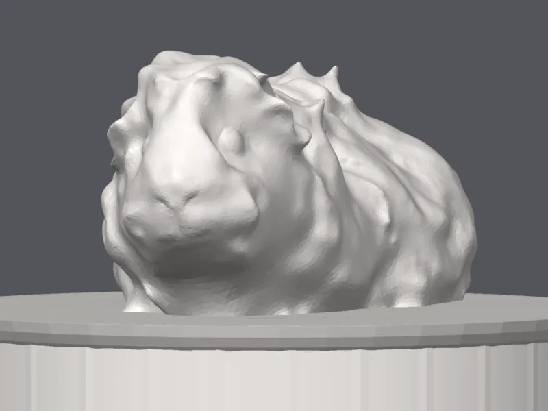 Guinea Pig Sculpture on Plinth