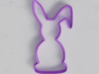 Easter bunny cookie cutter
