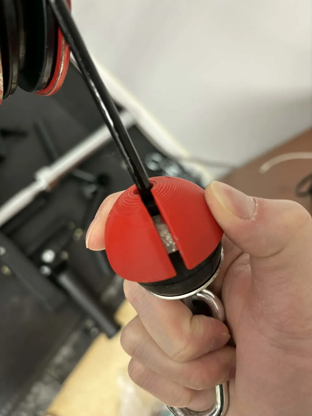 Gym cable machine pulley ball stopper cap - Free 3D Print Model ...