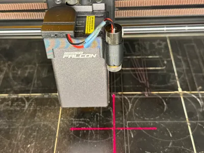 Laser pointer holder for Creality FalconA1