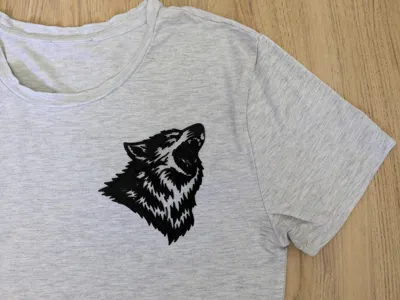 Shirt Print - Wolf
