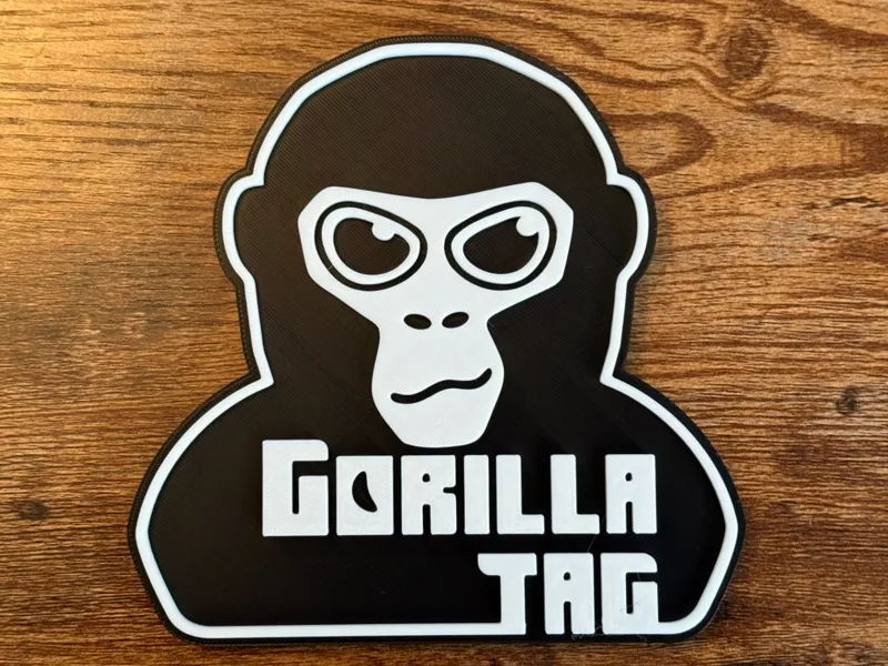 Gorilla Tag Logo Standing Sign