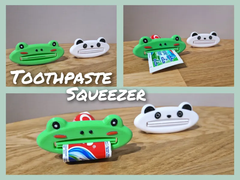 Fun Frog and Panda Toothpaste Squeezers