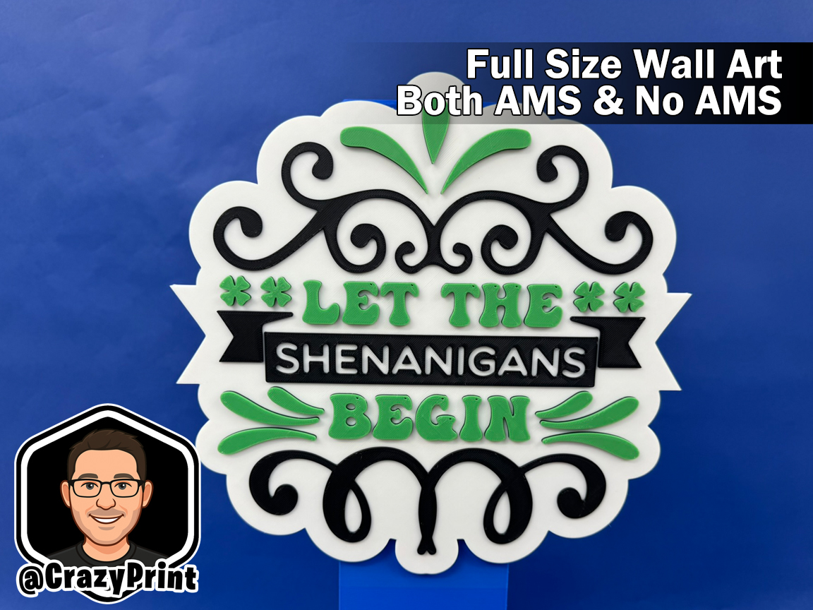 Let the shenanigans begin -Sign / Wall Art No AMS