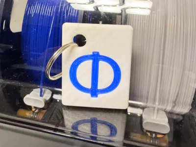 Phi NFC Keychain (Φ) | NFC Tag Holder