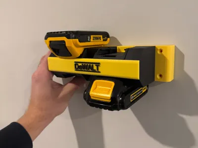 Dewalt 4 Battery Wall Holder