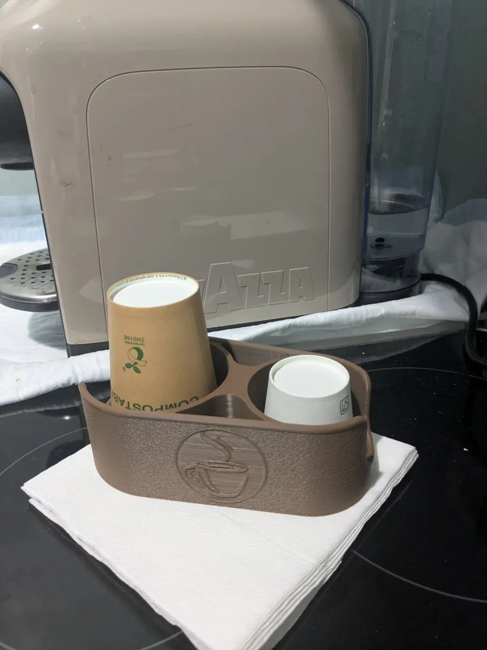 Coffee Corner Cup Holder Organizer - Free 3D Print Model - MakerWorld