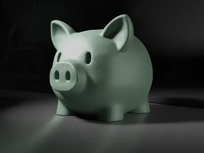 Minimalist Cute Piggy Bank | Easy, minimal suport