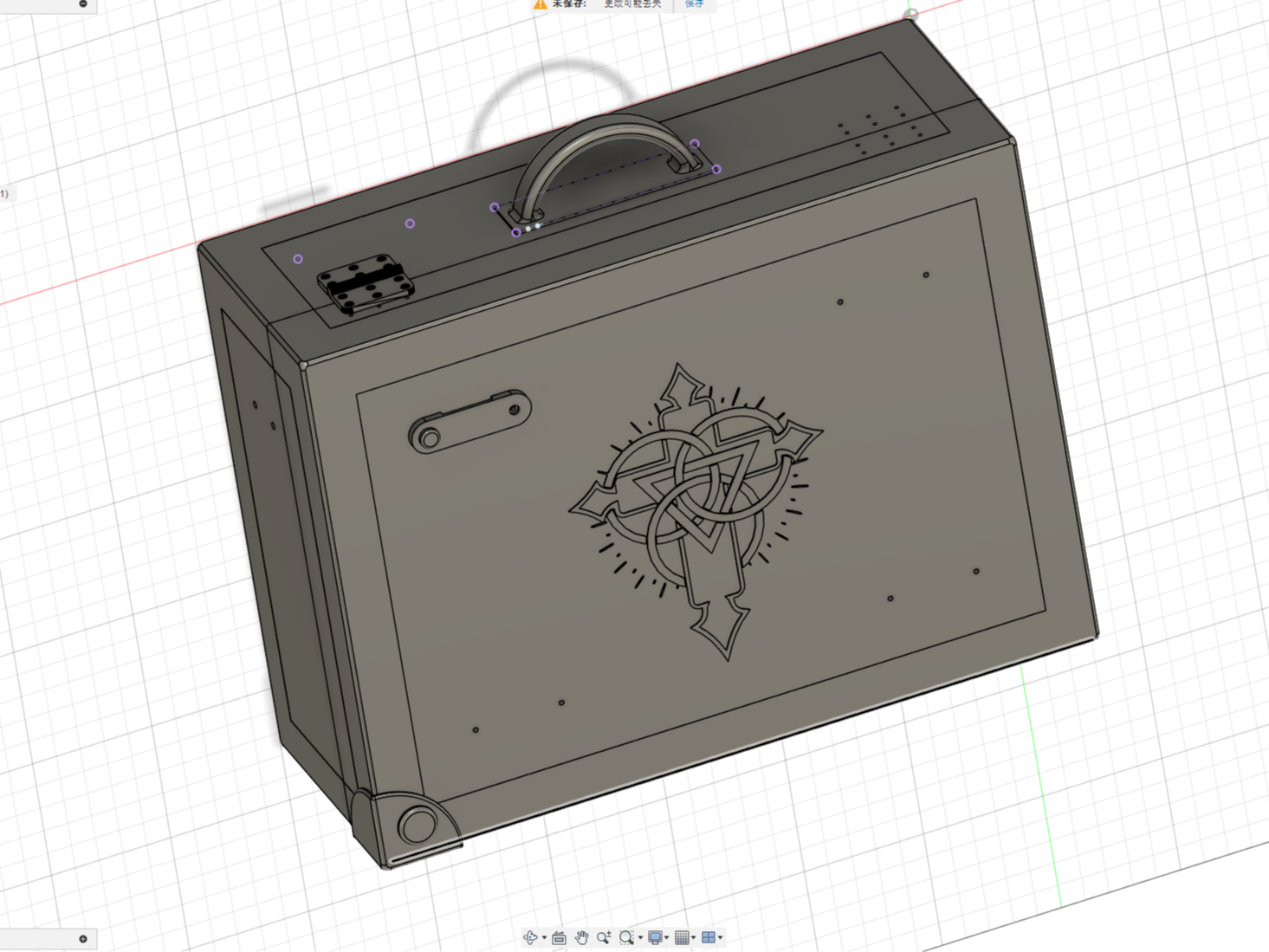 Miniatura 2 do modelo 3D 碧蓝档案古关忧手提箱
