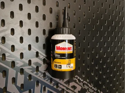 Moment Glue Bottle Holder for IKEA SKÅDIS Pegboard