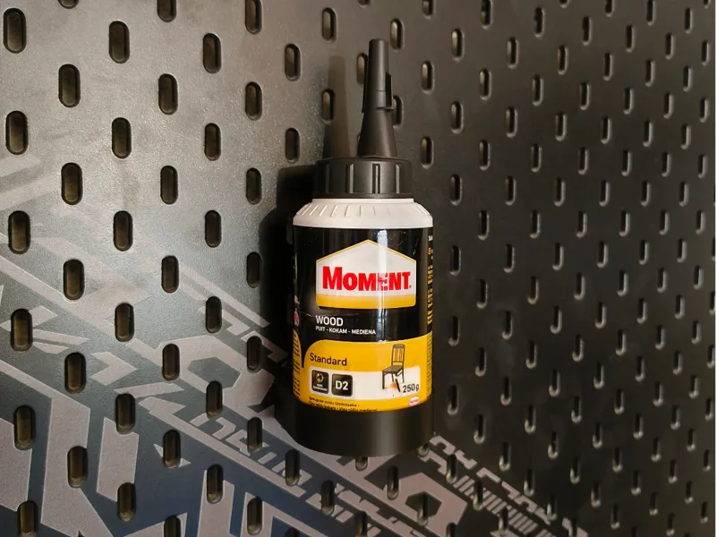 Moment Glue Bottle Holder for IKEA SKÅDIS Pegboard
