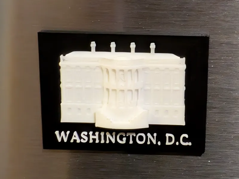 Washington DC Fridge Magnet - White House Souvenir