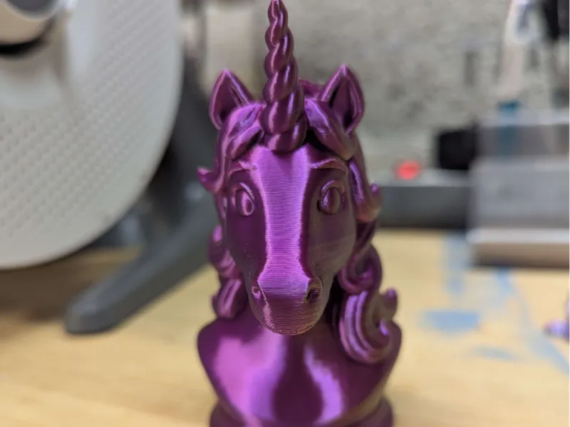 buste licorne en pla silk