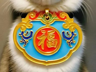 Cloisonné Longevity Lock for Pets