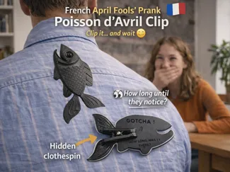 Gotcha! – April Fools Fish Prank (Poisson d’Avril)