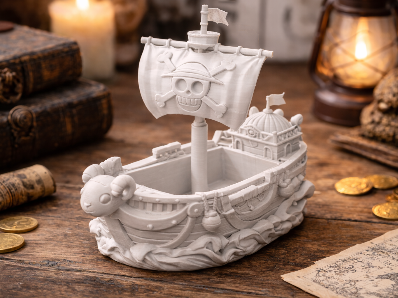 Anime Pirate Ship Organizer – One Piece Inspired