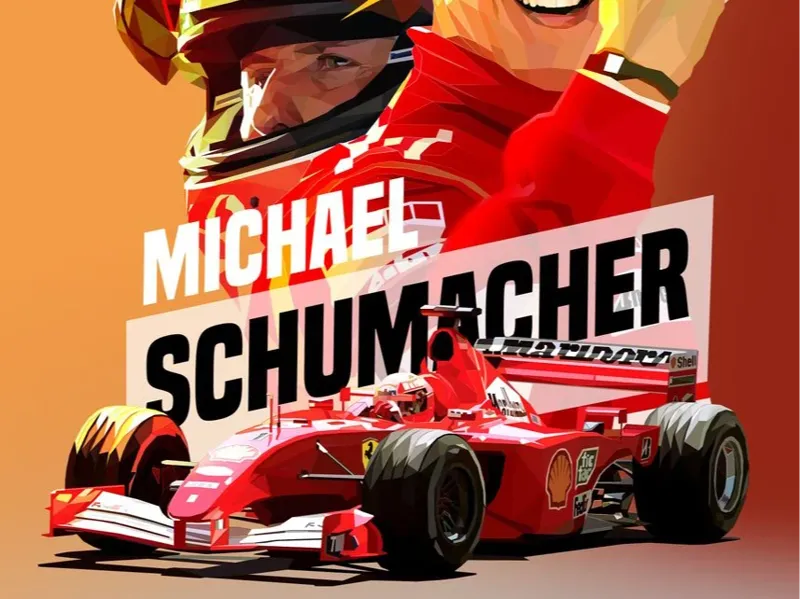 Michael shumacher lithophane