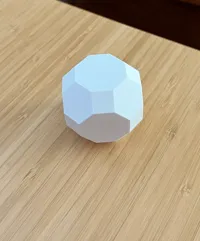 Sphère low poly — cuboctaèdre tronqué — photo 3