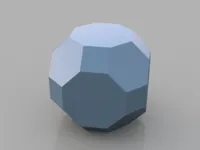 Sphère low poly — cuboctaèdre tronqué — photo 1