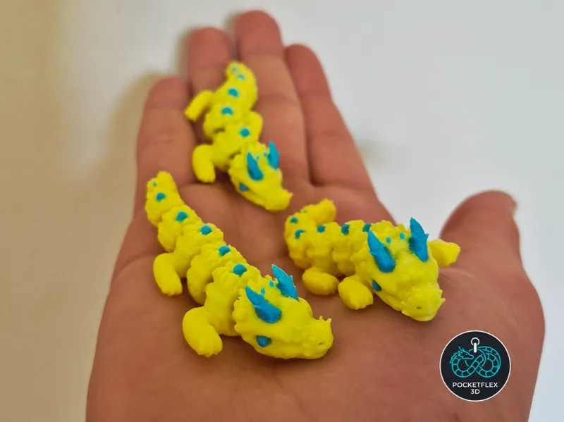 flexi dragon keychain