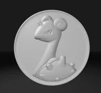 Pièce Lapras en relief — photo 3