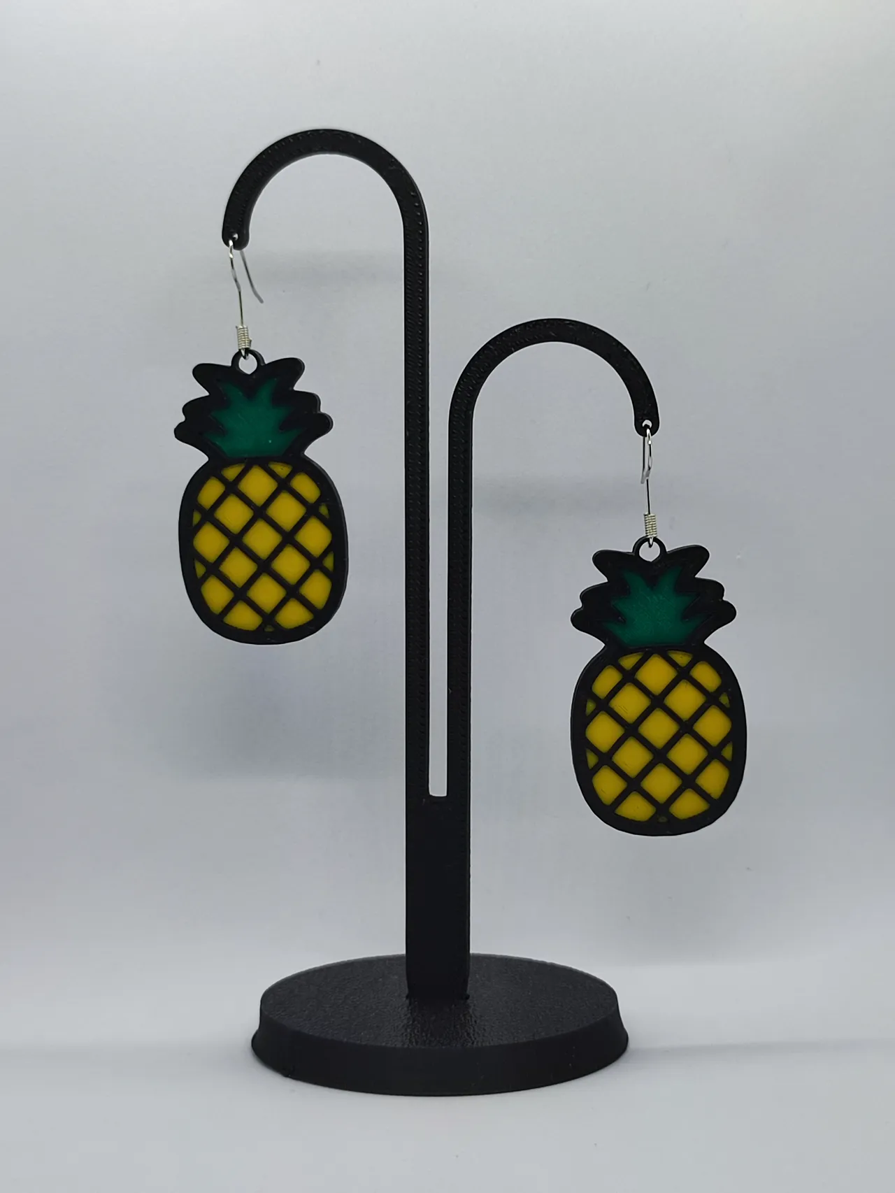 Pendientes Piñitas Tropicales view 2