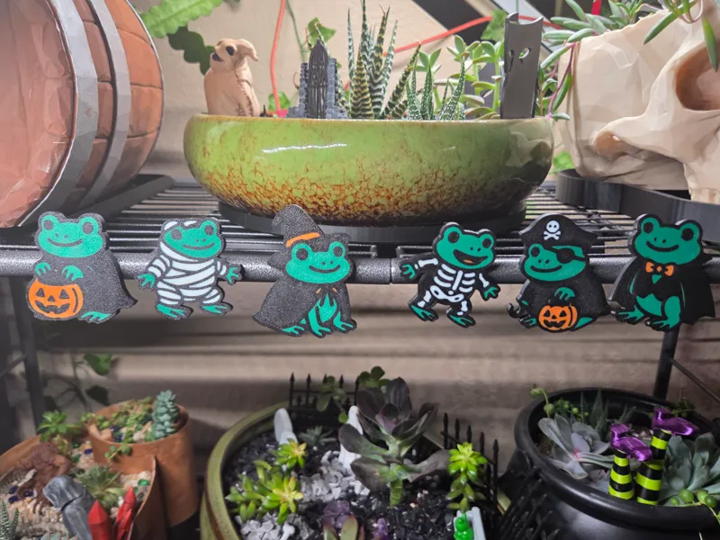 Halloween Frog Magnets 