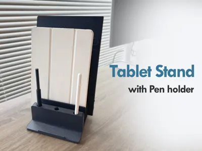 Tablet Vertical Stand with Pen Holder