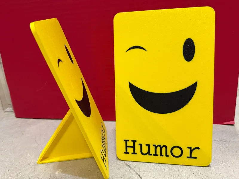 Library Book Sign for Humor -- Demco Spine Label