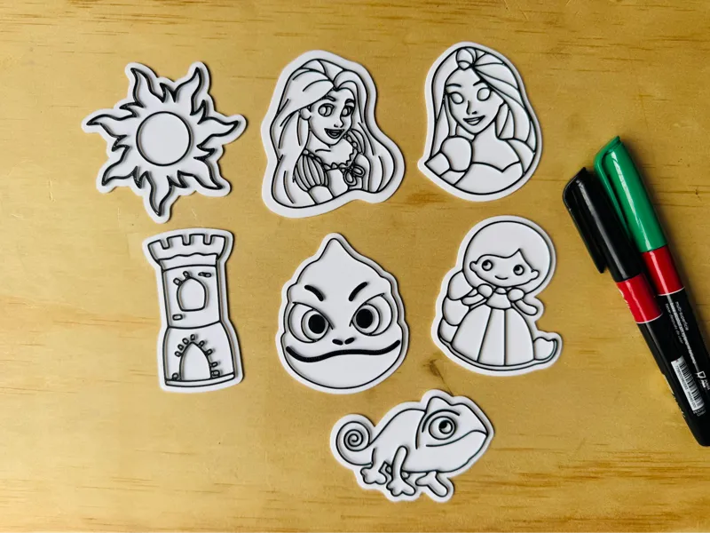 pack de manualidades para colorear rapunzel disney