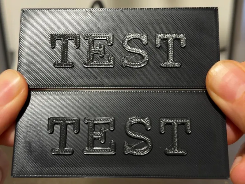 Top Surface Smooth Test — No Lines on Top Layer 