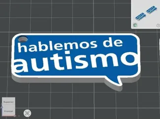 Llavero logo "Hablemos de autismo"