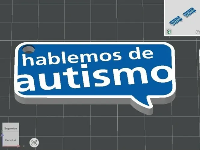 Llavero logo "Hablemos de autismo"
