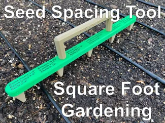 Seed Spacing Tool for square foot gardening