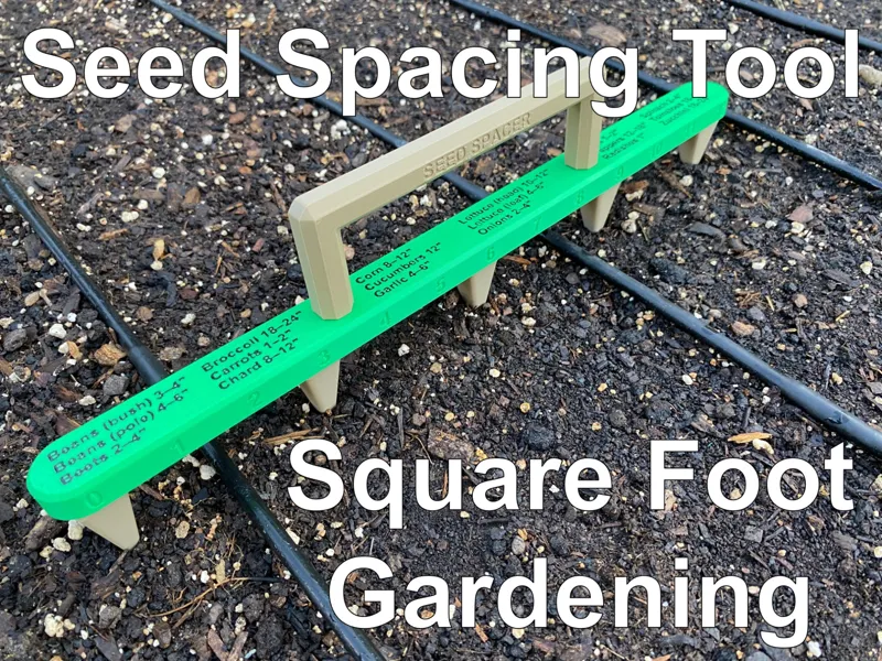 Seed Spacing Tool for square foot gardening