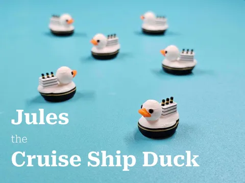 Adorno temático: Jules the Cruise Ship Duck — referencia de MakerWorld