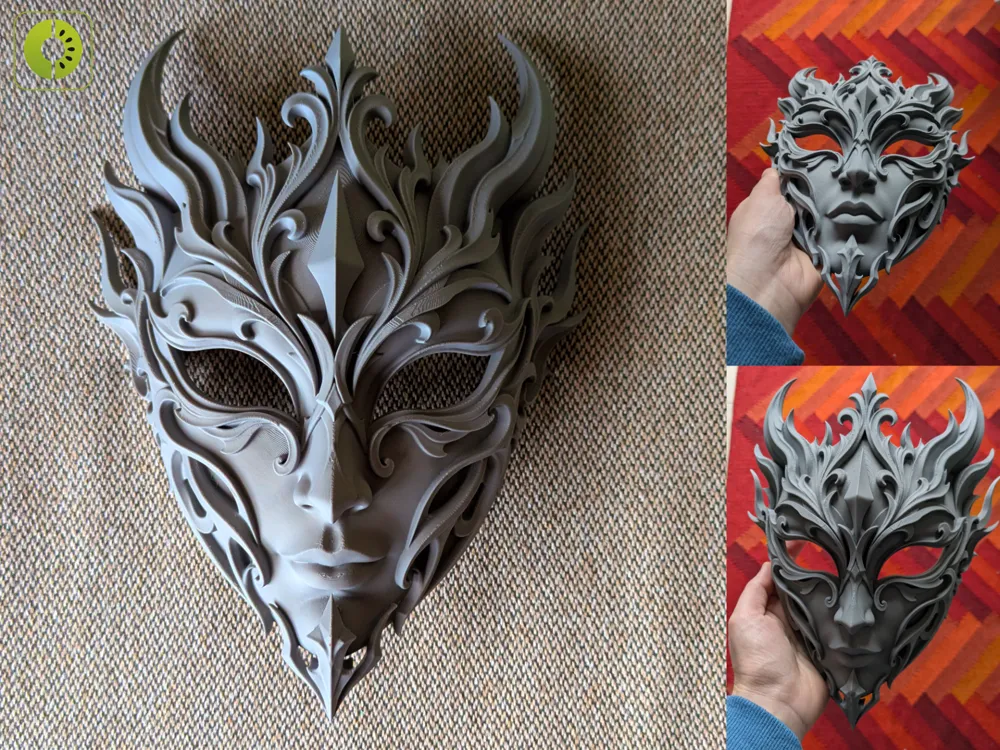 ARCANE BLOOM – ORNATE FANTASY MASK - Free 3D Print Model - MakerWorld