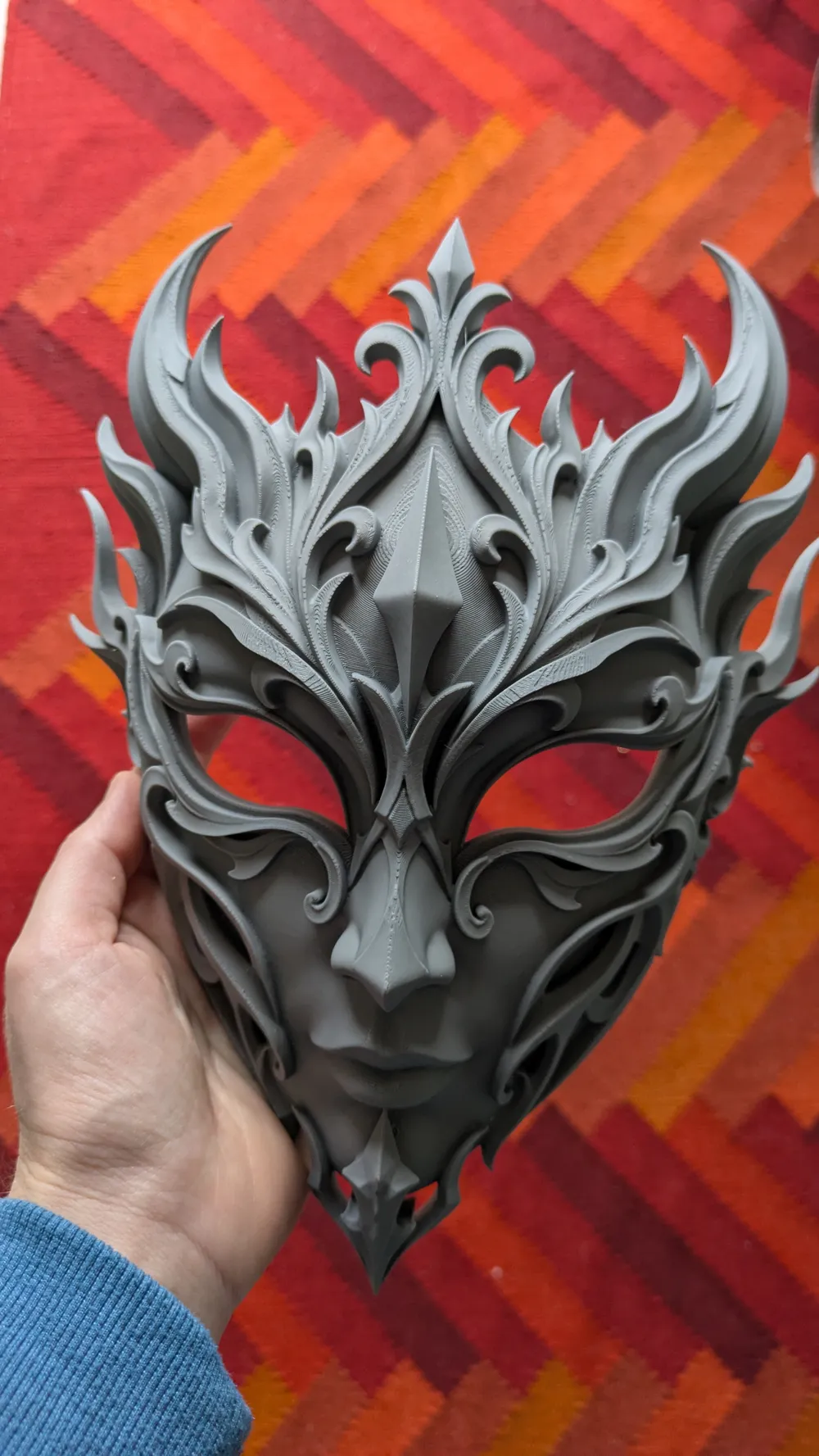 ARCANE BLOOM – ORNATE FANTASY MASK - Free 3D Print Model - MakerWorld