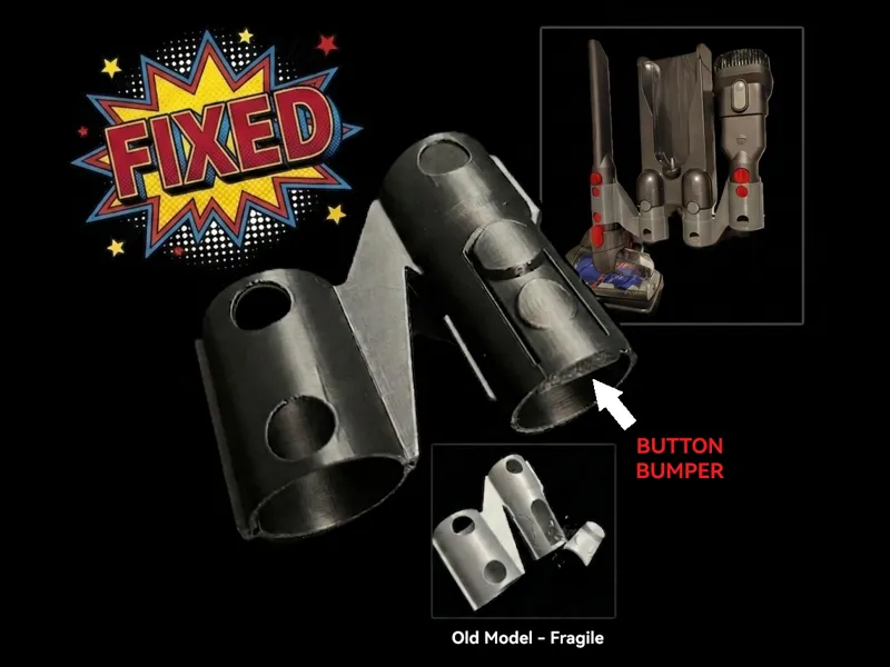 Dyson wall mount expander (Button Bumper Fix)