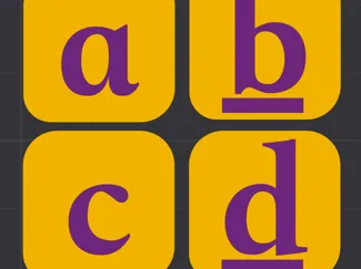 Scrabble lowercase letters 