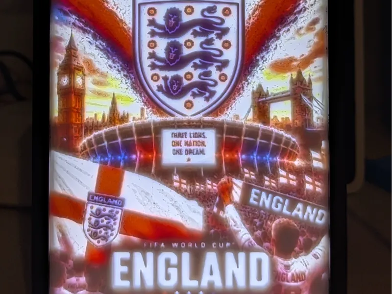 FIFA 2026 World Cup Team England LITHO