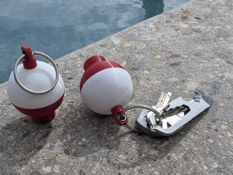 Fishing Bobber Floating Keychain