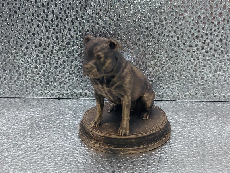 Staffordshire Bull Terrier Dog Bust –7cm Miniature