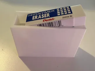 Eraser organizer for desk