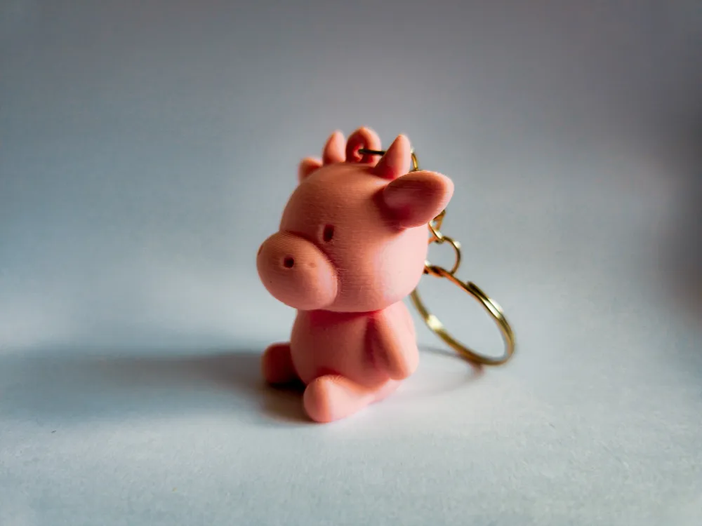 Keychain - cute bull by CoNcLuZiOnMakerWorld: Download Free 3D Models