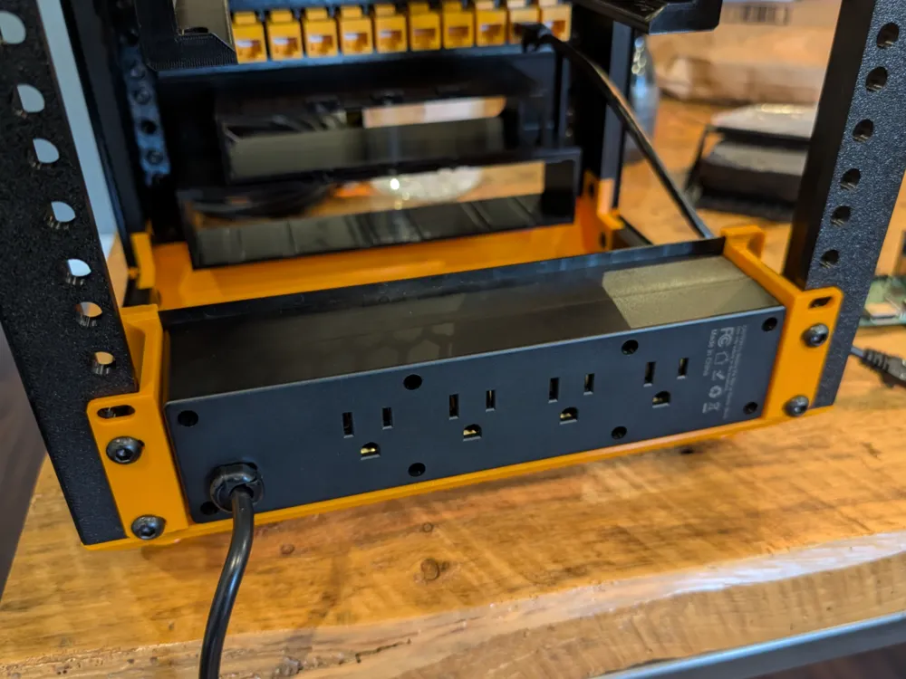 Recessed PDU Ears Mount for 10 inch Rack - Free 3D Print Model - MakerWorld