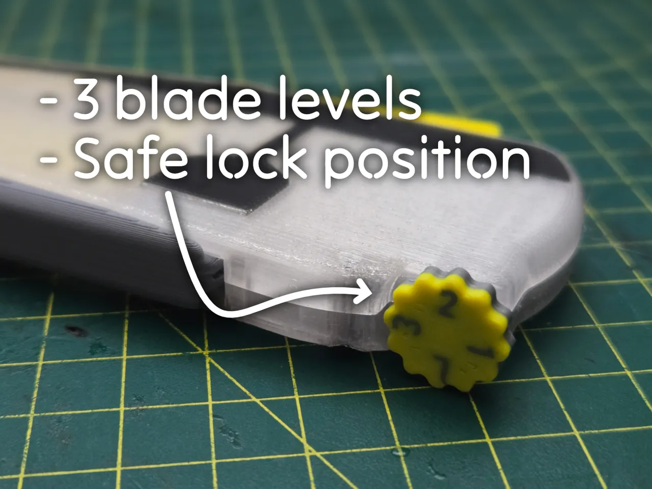 Safety Knife PRO ● Auto-Retract (PiP mechanism) view 2