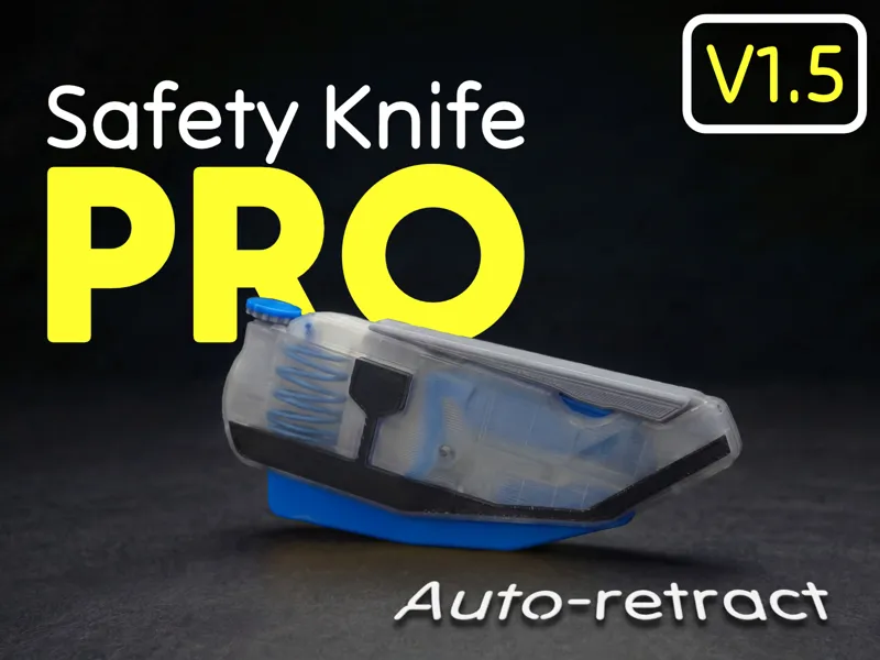 Safety Knife PRO ● Auto-Retract (PiP mechanism)