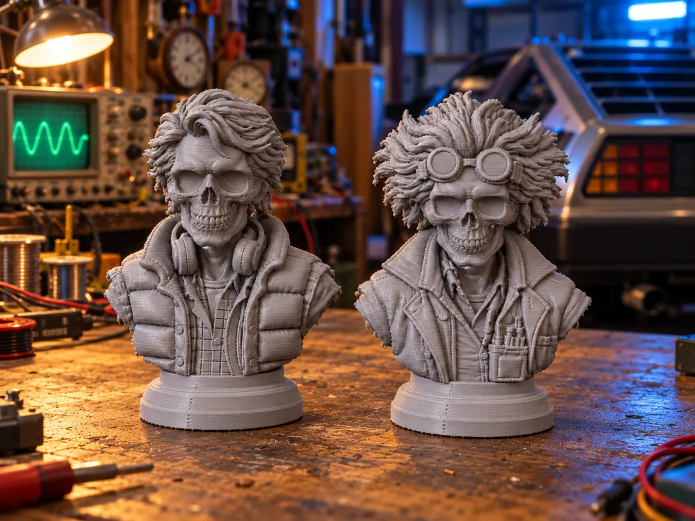 Teeth Bust Back to the Future Undead Bust Set - Free 3D Print Model - MakerWorld